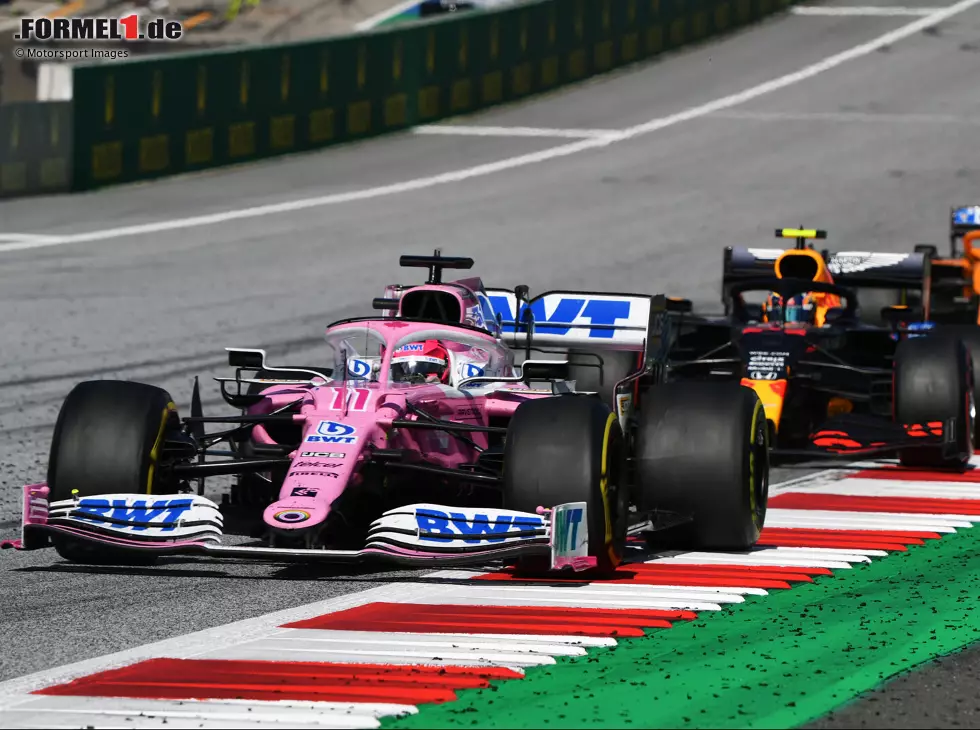 Foto zur News: Sergio Perez, Alexander Albon