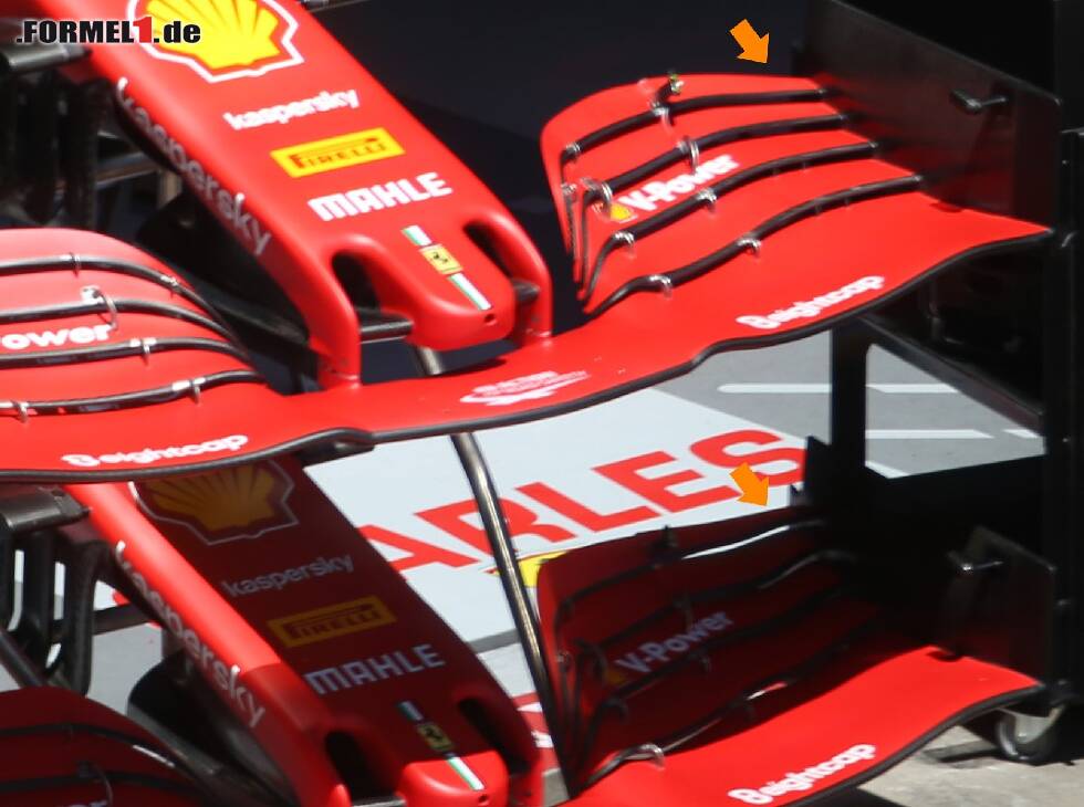 Foto zur News: Frontflügel Ferrari