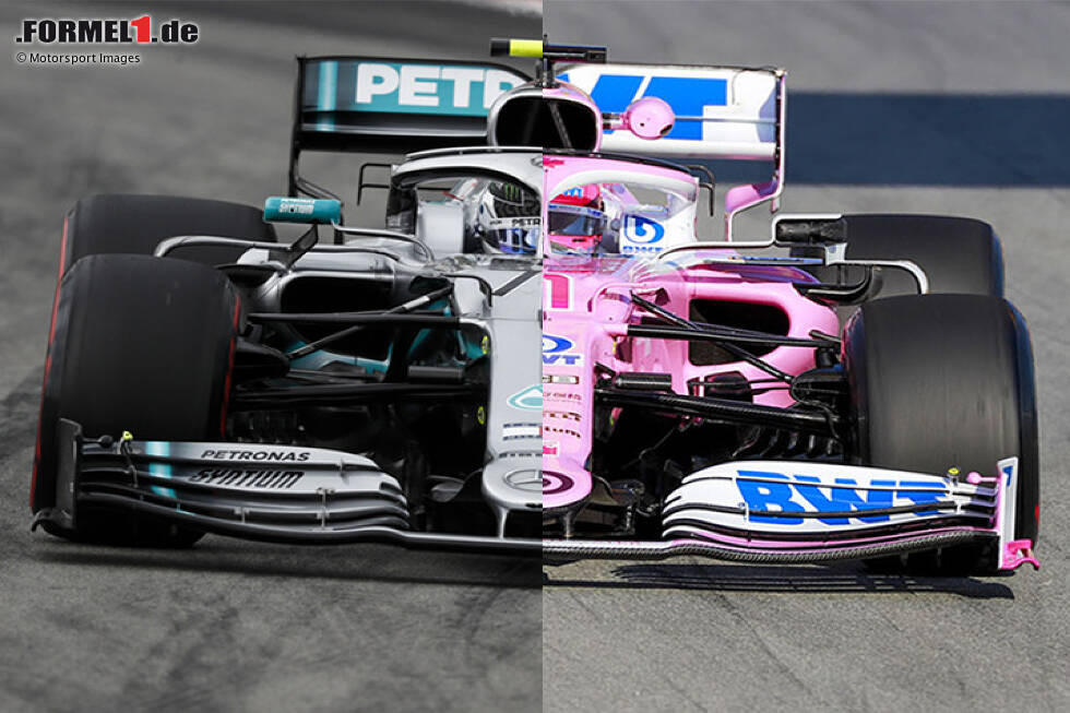 Foto zur News: Mercedes, Racing-Point