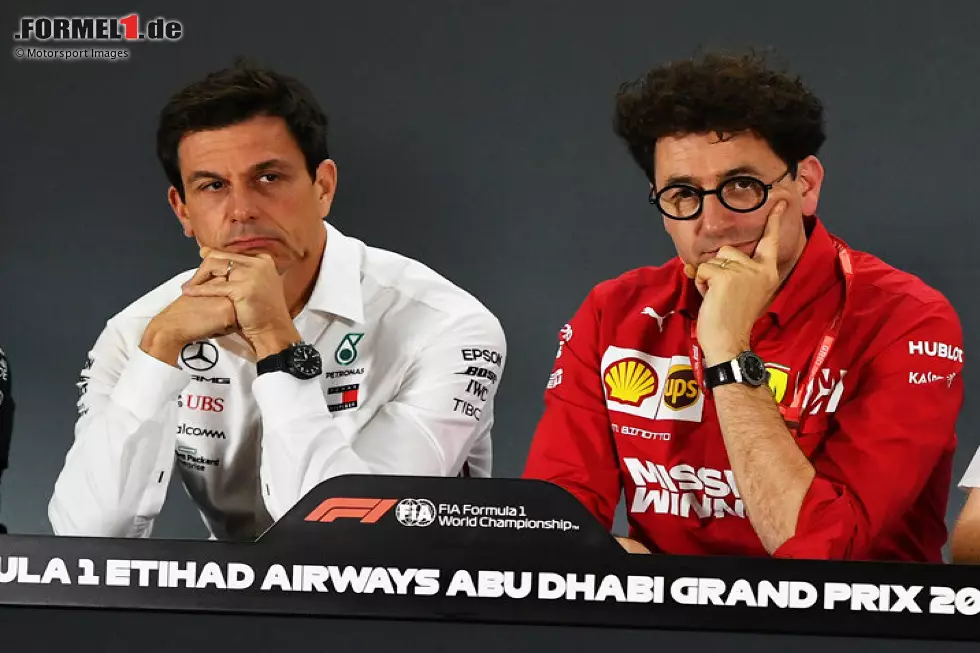 Foto zur News: Claire Williams, Toto Wolff, Mattia Binotto, Zak Brown, Cyril Abiteboul