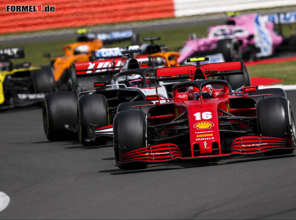 Foto zur News: Charles Leclerc, Romain Grosjean, Daniel Ricciardo