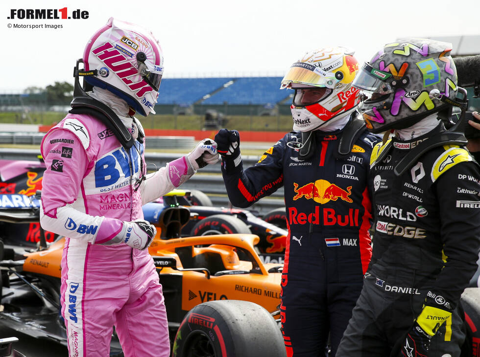 Foto zur News: Daniel Ricciardo, Max Verstappen, Nico Hülkenberg