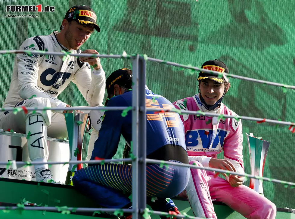 Foto zur News: Pierre Gasly, Carlos Sainz, Lance Stroll