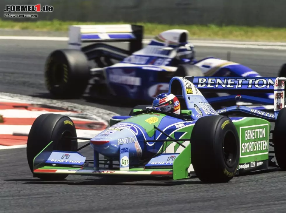 Foto zur News: Michael Schumacher, Damon Hill