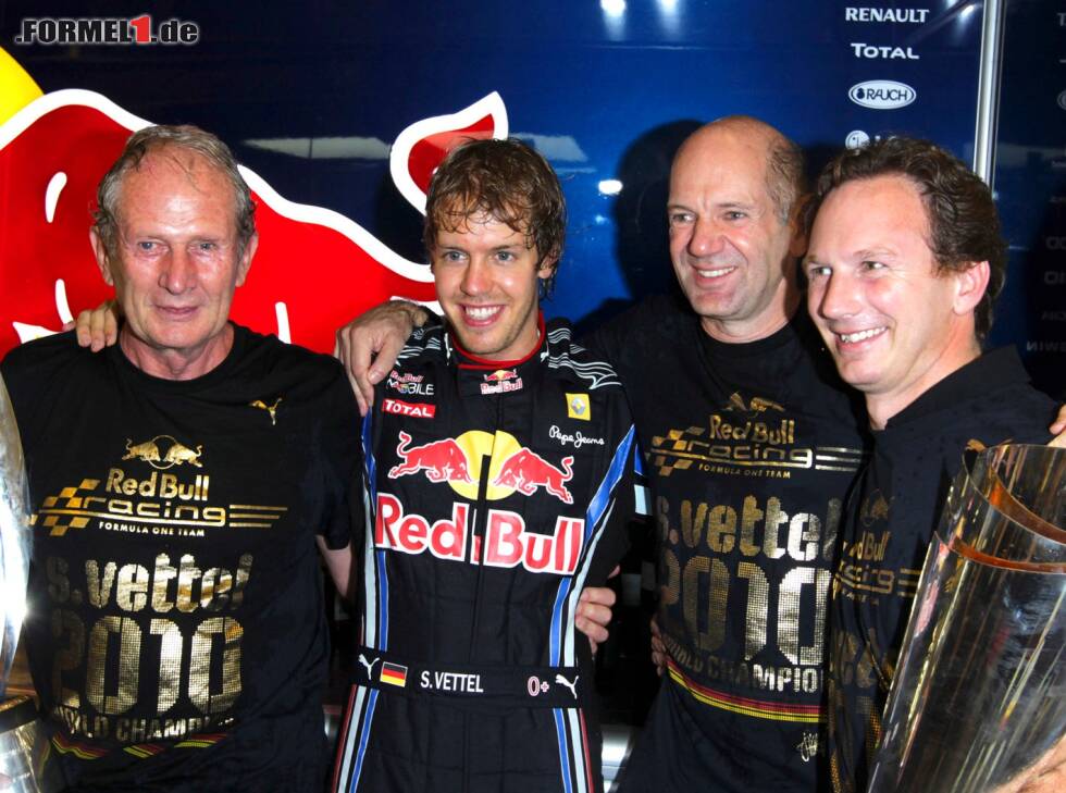 Helmut Marko, Sebastian Vettel, Adrian Newey, Christian Horner Foto zur News: Helmut Marko, Sebastian Vettel, Adrian Newey, Christian Horner