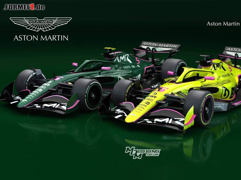 Foto zur News: Aston Martin: Designstudie für die Formel 1 in British Racing Green
