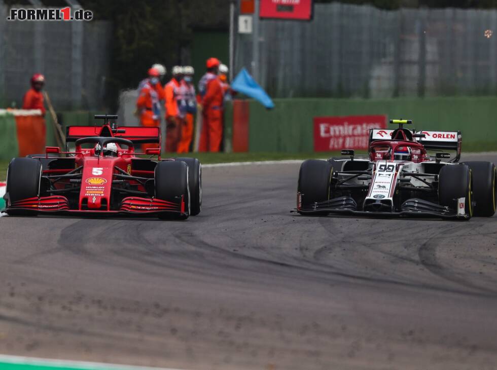 Foto zur News: Sebastian Vettel, Antonio Giovinazzi