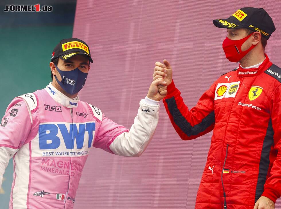 Foto zur News: Sebastian Vettel, Sergio Perez
