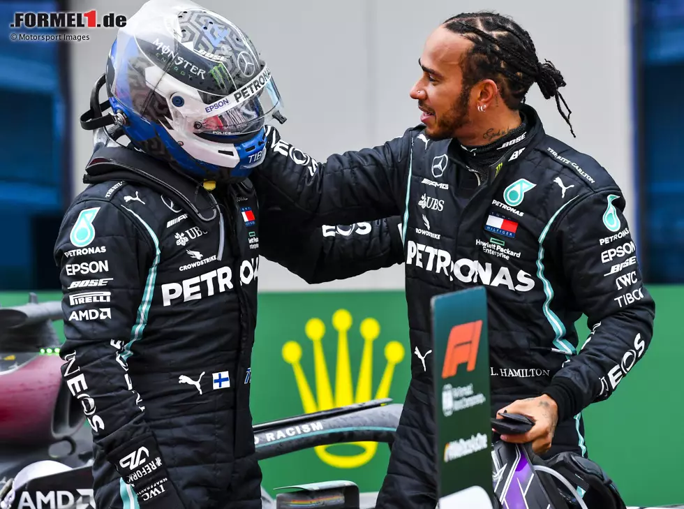 Foto zur News: Lewis Hamilton, Valtteri Bottas