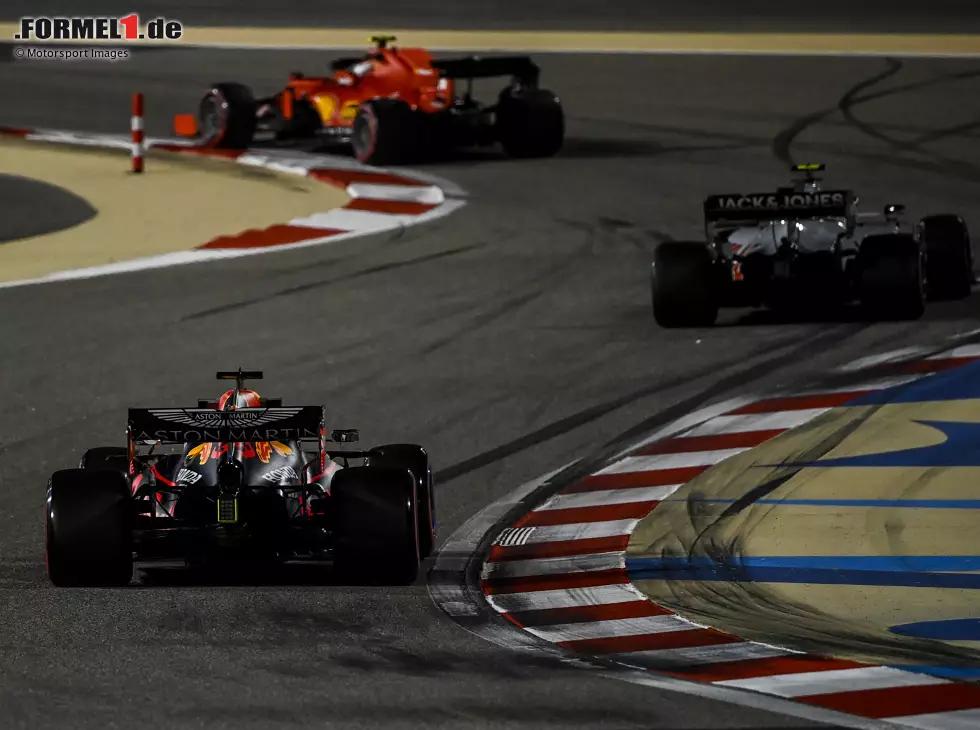 Foto zur News: Charles Leclerc, Kevin Magnussen, Max Verstappen