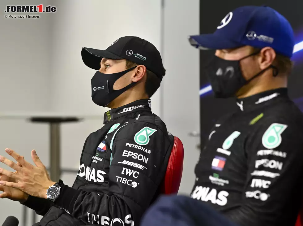 Foto zur News: George Russell, Valtteri Bottas