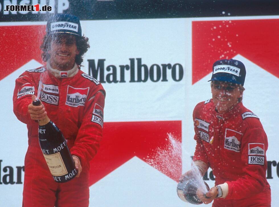 Foto zur News: Alain Prost, Stefan Johansson