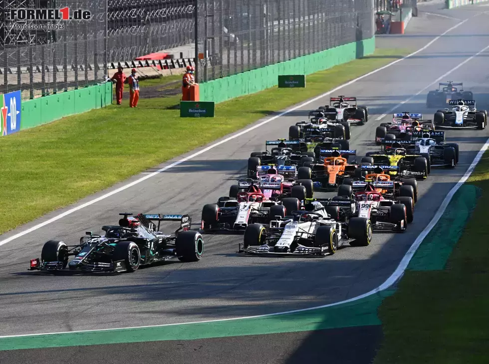Lewis Hamilton, Pierre Gasly, Kimi Räikkönen, Antonio Giovinazzi Foto zur News: Lewis Hamilton, Pierre Gasly, Kimi Räikkönen, Antonio Giovinazzi