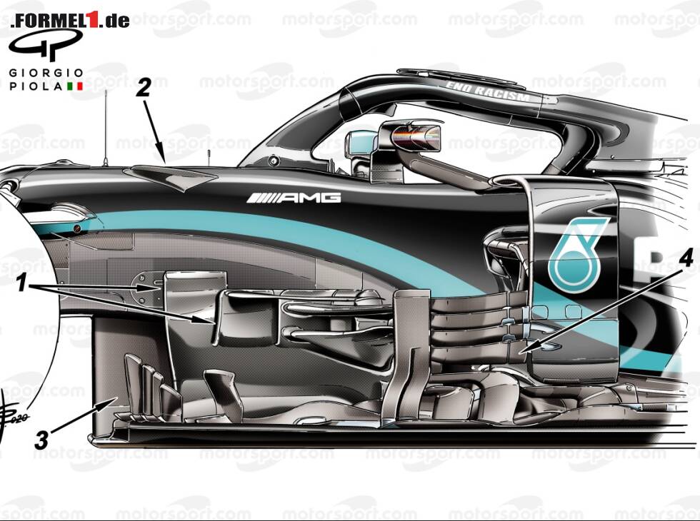 Foto zur News: Mercedes W11, Update in Spa 2020