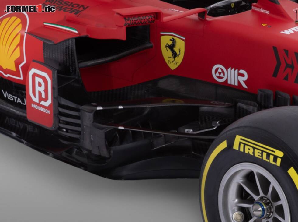 Foto zur News: Ferrari SF21, Bargeboard, Seitenkasten