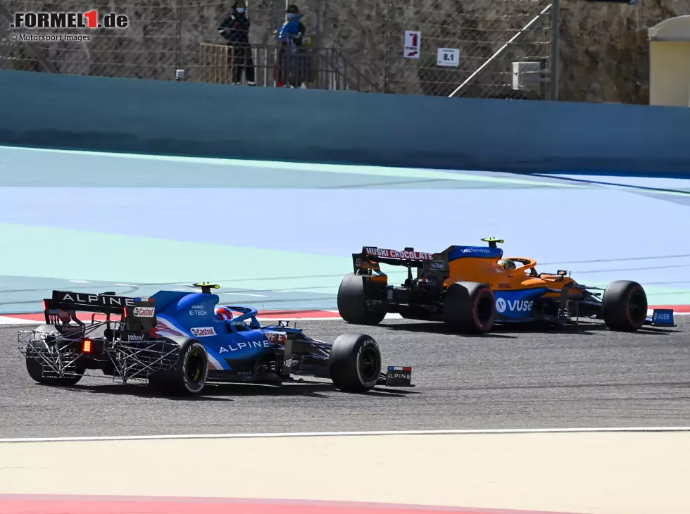 Foto zur News: Esteban Ocon, Lando Norris