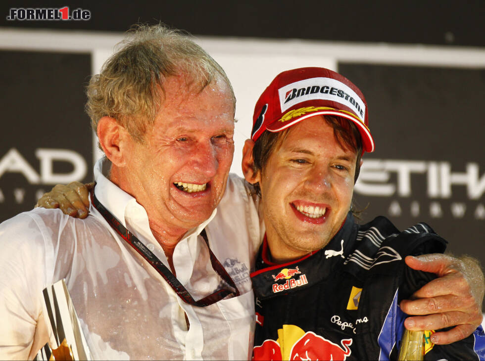 Foto zur News: Sebastian Vettel, Daniel Ricciardo, Helmut Marko