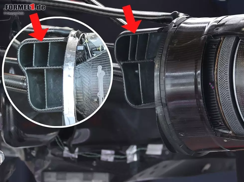 Red Bull RB16, Bremskühlung Foto zur News: Red Bull RB16, Bremskühlung