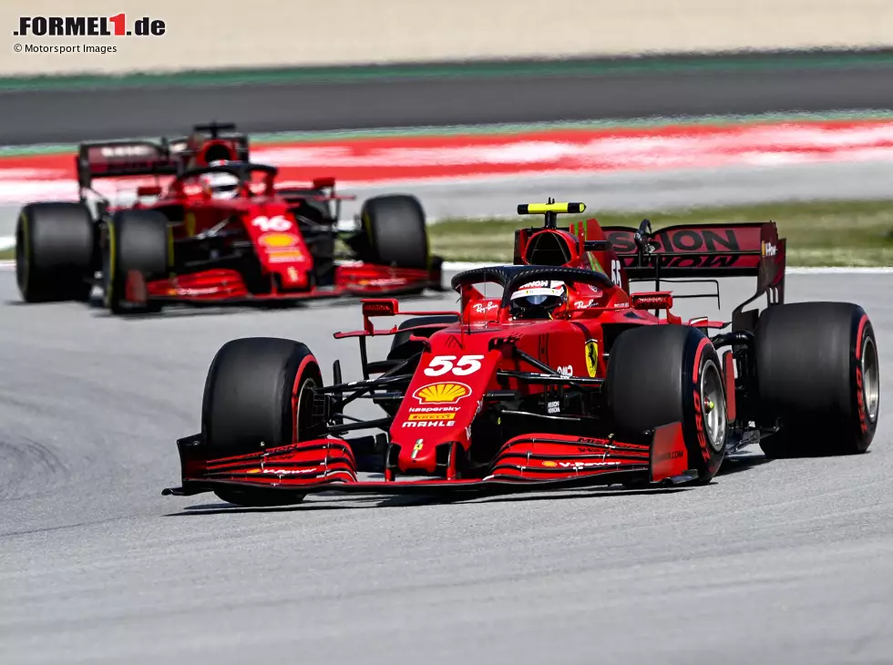 Foto zur News: Carlos Sainz, Charles Leclerc