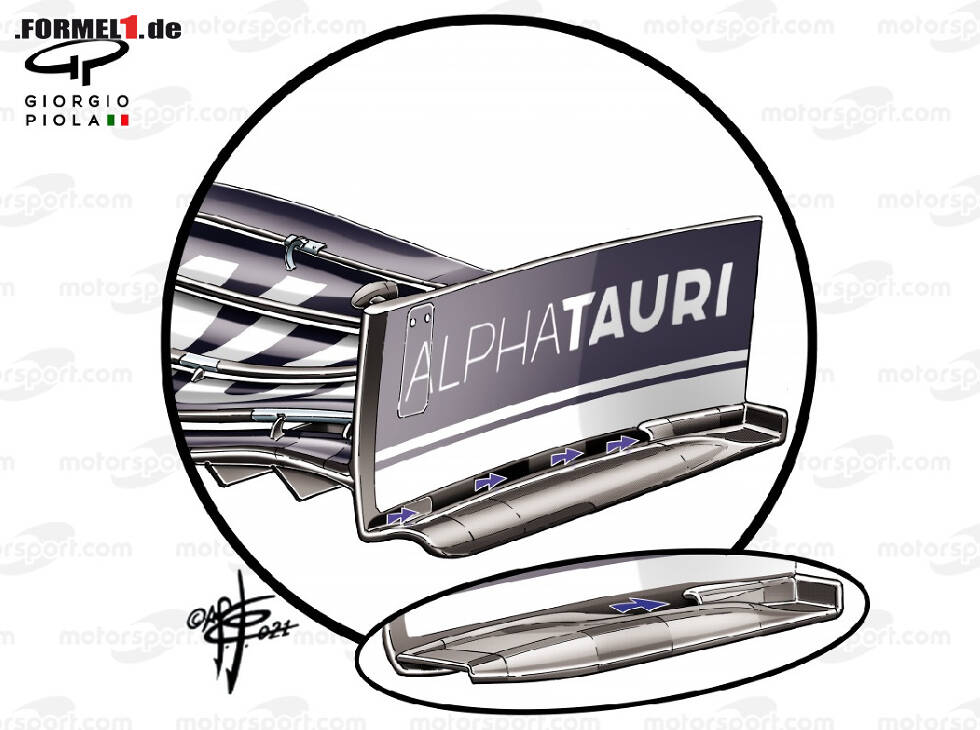 Foto zur News: AlphaTauri-Frontflügel