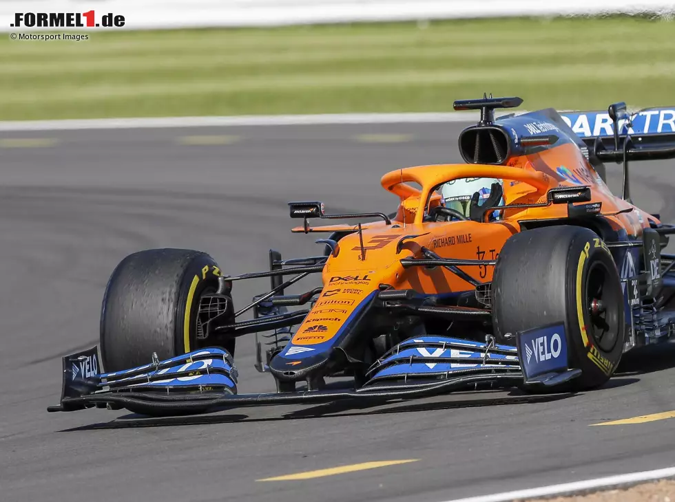 Foto zur News: Daniel Ricciardo im McLaren MCL35M auf dem Silverstone Circuit beim Grand Prix von Großbritannien der Formel 1 2021 in Silverstone in England