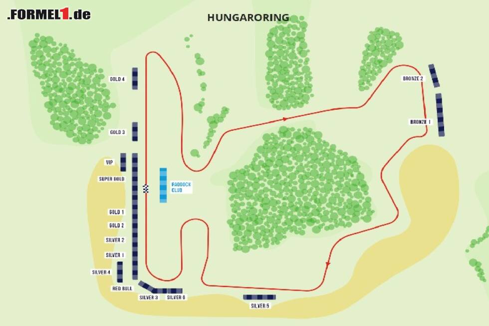 Foto zur News: Verfügbare Tribünen für den Ungarn Grand Prix 2021