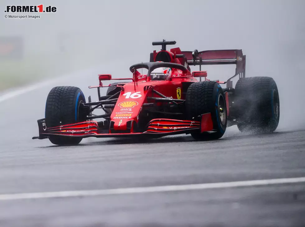 Charles Leclerc im Regen beim Grand Prix von Belgien in Spa-Francorchamps 2021 Foto zur News: Charles Leclerc im Regen beim Grand Prix von Belgien in Spa-Francorchamps 2021