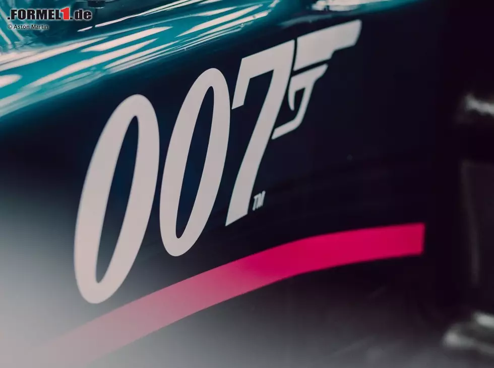 Foto zur News: James-Bond-Logo auf dem Aston Martin AMR21 beim Grand Prix von Italien der Formel 1 2021 in Monza