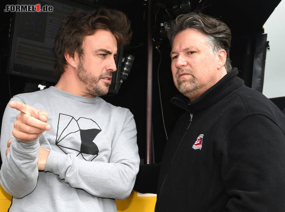 Foto zur News: Fernando Alonso, Michael Andretti