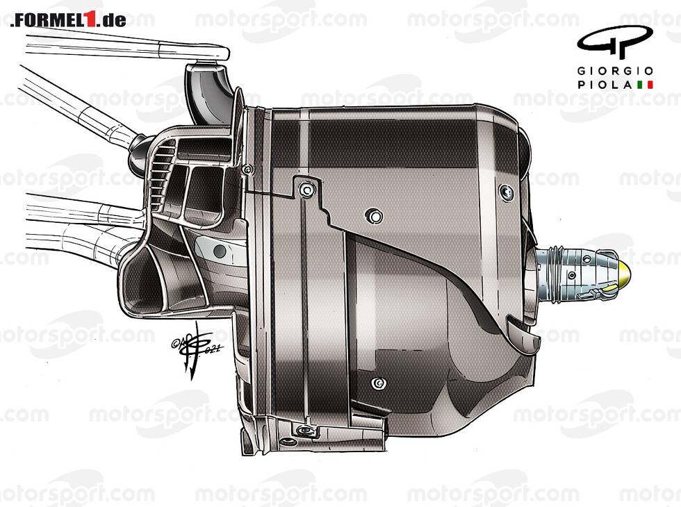 Foto zur News: Bremstrommel in der Formel 1 2021 am Mercedes W12