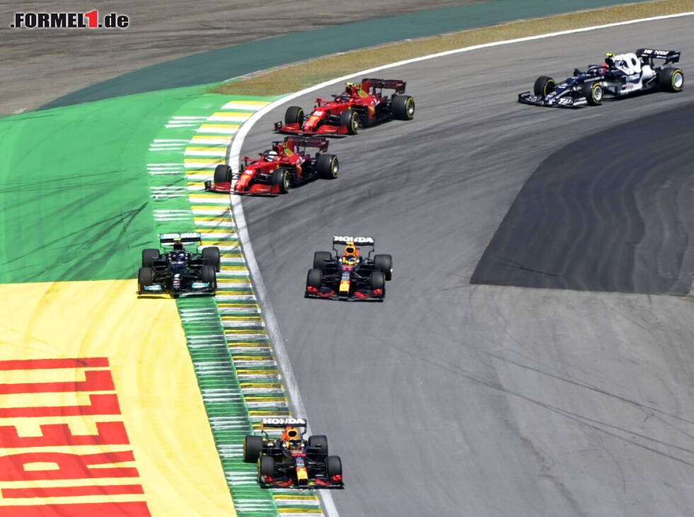 Foto zur News: Max Verstappen, Sergio Perez, Valtteri Bottas, Charles Leclerc, Carlos Sainz, Pierre Gasly