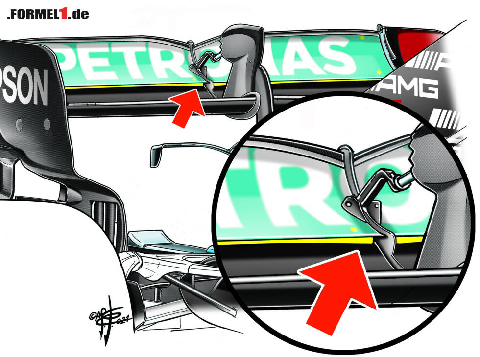 Foto zur News: Heckflügel Mercedes F1 W12 E Performance