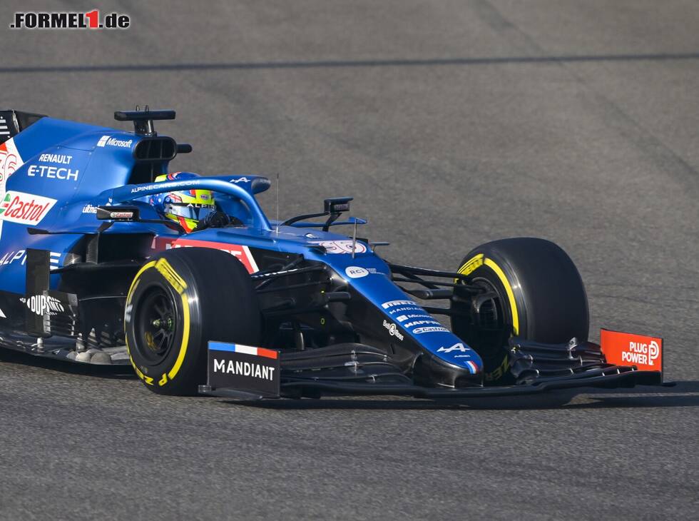 Foto zur News: Oscar Piastri im Alpine A521 beim Formel-1-Test 2021 in Abu Dhabi