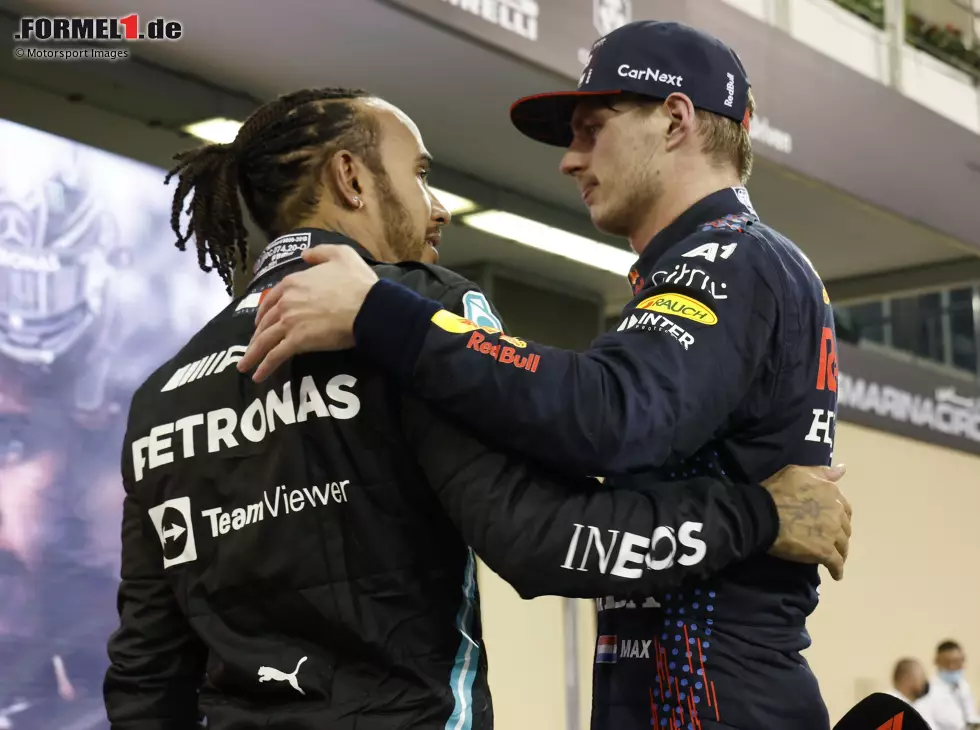 Lewis Hamilton, Max Verstappen Foto zur News: Lewis Hamilton, Max Verstappen