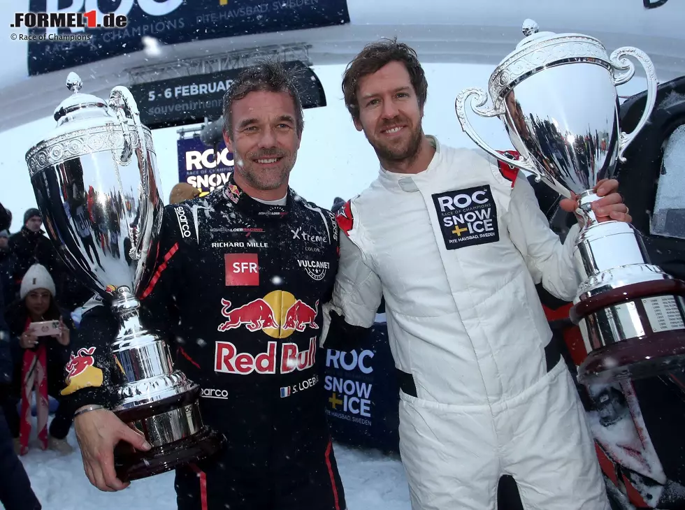 Sebastien Loeb und Sebastian Vettel beim Race of Champions (RoC) in Schweden 2022 Foto zur News: Sebastien Loeb und Sebastian Vettel beim Race of Champions (RoC) in Schweden 2022