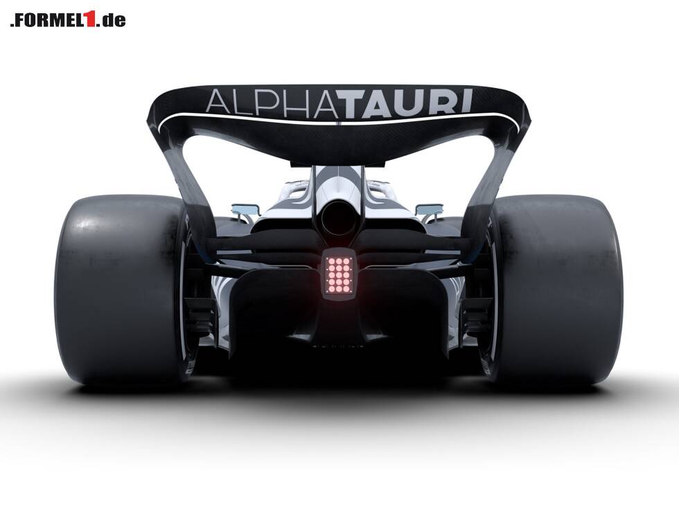Foto zur News: Heckansicht des neuen AlphaTauri AT03 für die Formel-1-Saison 2022