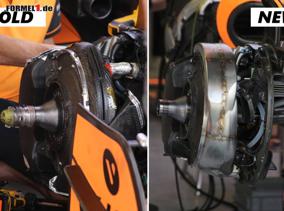 Foto zur News: Bremse bei McLaren im Vergleich