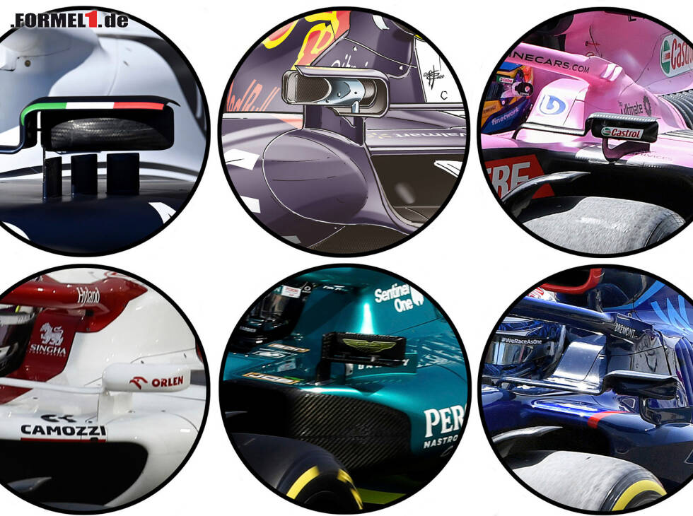 Foto zur News: Die Spiegel der einzelnen Formel-1-Teams