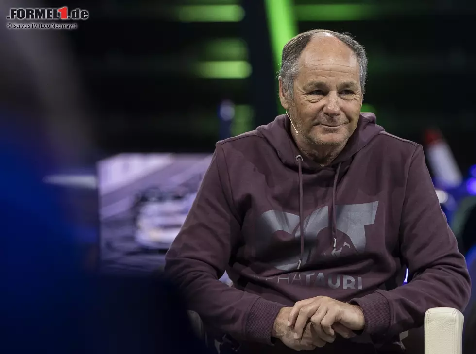 Gerhard Berger bei Sport und Talk aus dem Hangar-7 (ServusTV) am 14. März 2022 Foto zur News: Gerhard Berger bei Sport und Talk aus dem Hangar-7 (ServusTV) am 14. März 2022