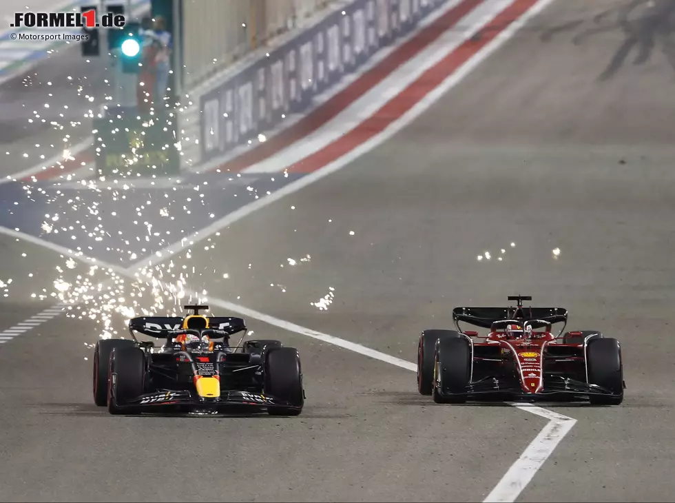 Max Verstappen, Charles Leclerc Foto zur News: Max Verstappen, Charles Leclerc