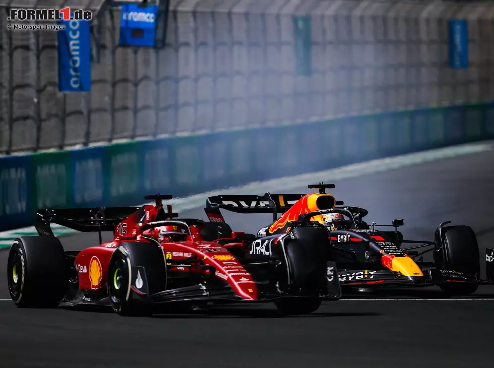 Charles Leclerc, Max Verstappen Foto zur News: Charles Leclerc, Max Verstappen