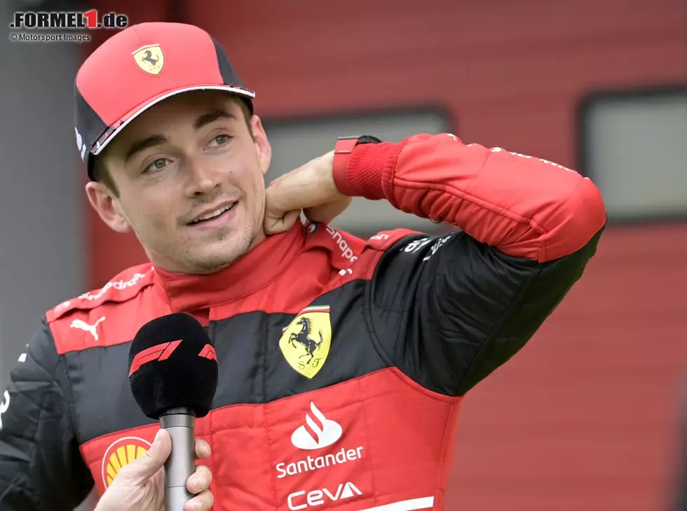 Charles Leclerc nach dem Formel-1-Qualifying in Imola 2022 Foto zur News: Charles Leclerc nach dem Formel-1-Qualifying in Imola 2022