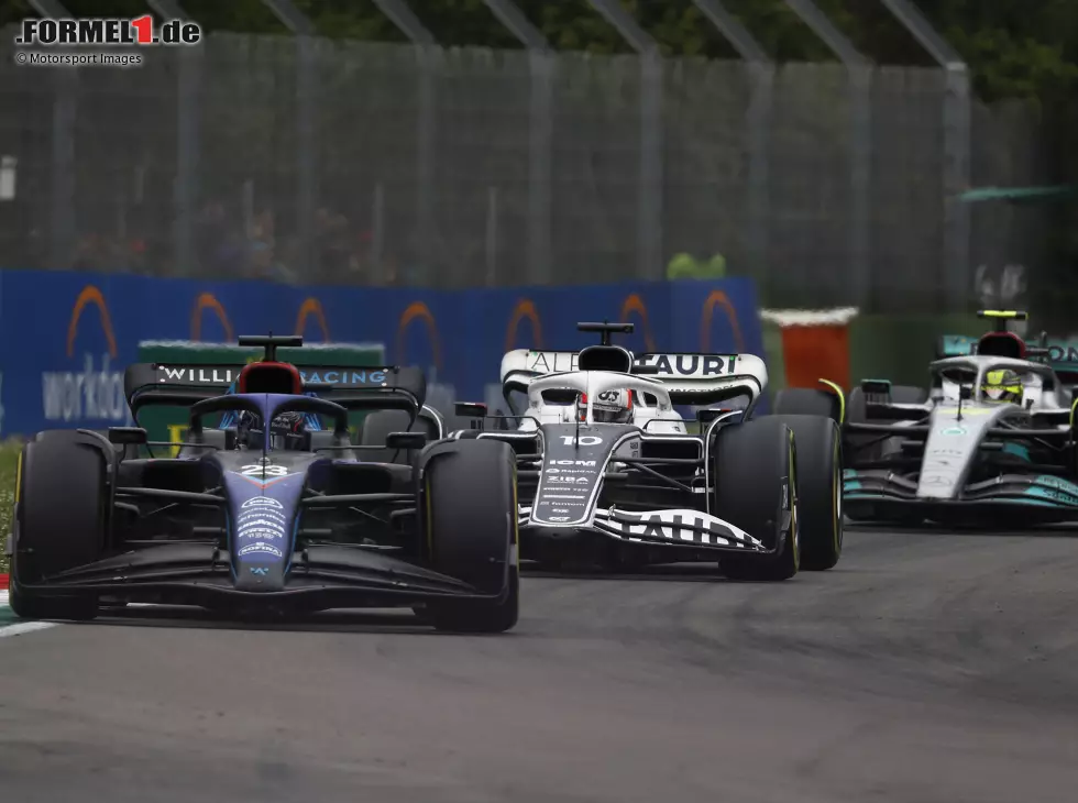 Alexander Albon, Pierre Gasly, Lewis Hamilton Foto zur News: Alexander Albon, Pierre Gasly, Lewis Hamilton