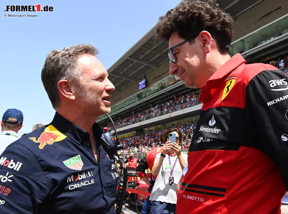 Christian Horner, Mattia Binotto Foto zur News: Christian Horner, Mattia Binotto