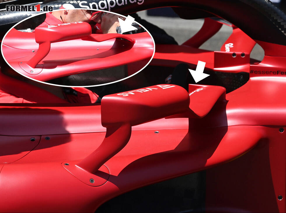 Foto zur News: Ferrari-Spiegelhalterung