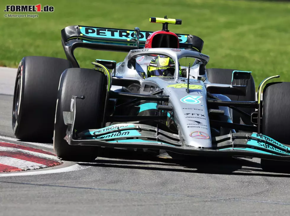 Foto zur News: Lewis Hamilton im Mercedes W13 beim Kanada-Grand-Prix in Montreal