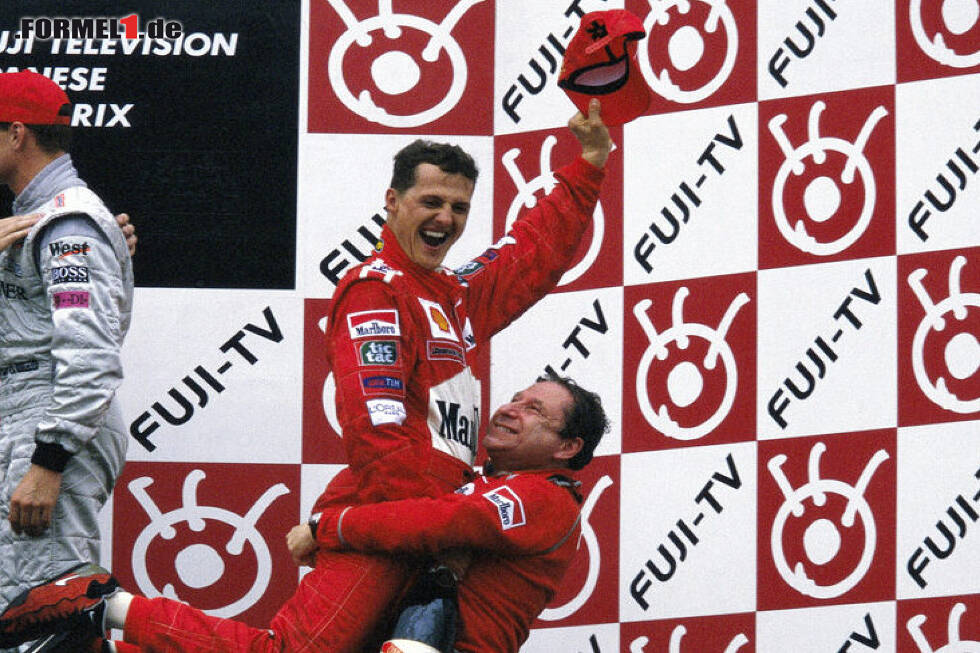 Foto zur News: Jean Todt, Michael Schumacher, David Coulthard