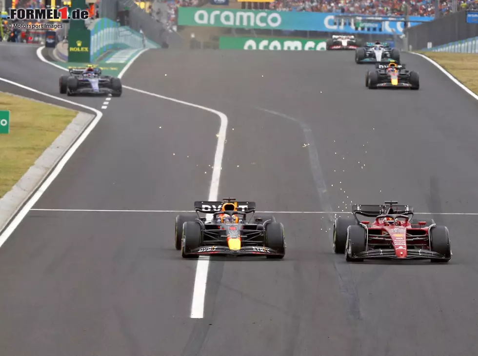 Max Verstappen, Charles Leclerc Foto zur News: Max Verstappen, Charles Leclerc