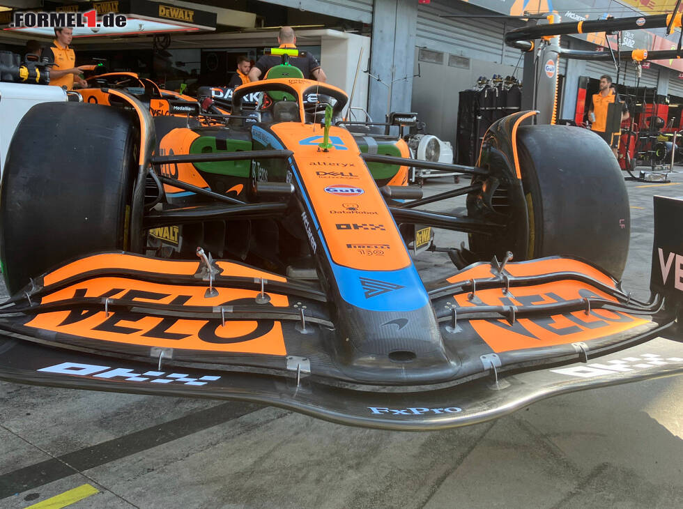 Foto zur News: McLaren MCL36: Frontflügel, GP Italien 2022 in Monza