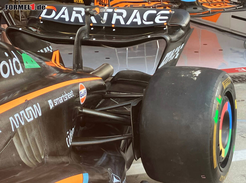 Foto zur News: McLaren MCL36: Heckflügel, GP Italien 2022 in Monza